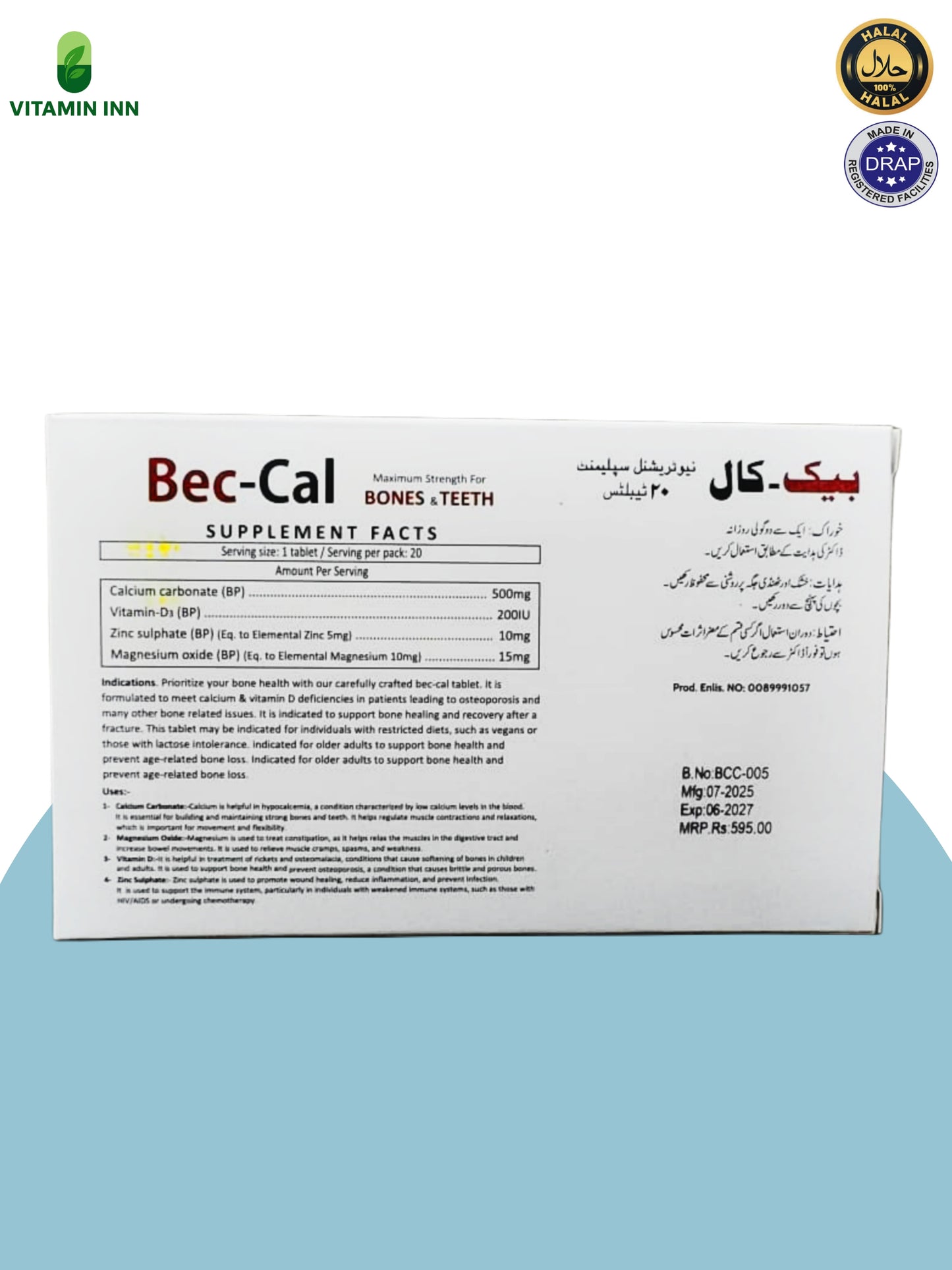 Bec-Cal Tablets – Maximum Strength for Bones & Teeth