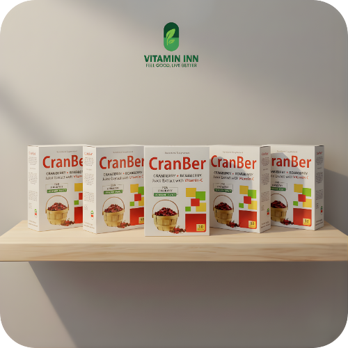 CranBer – Cranberry + Bearberry Juice Extract with Vitamin C (10 Sachets)