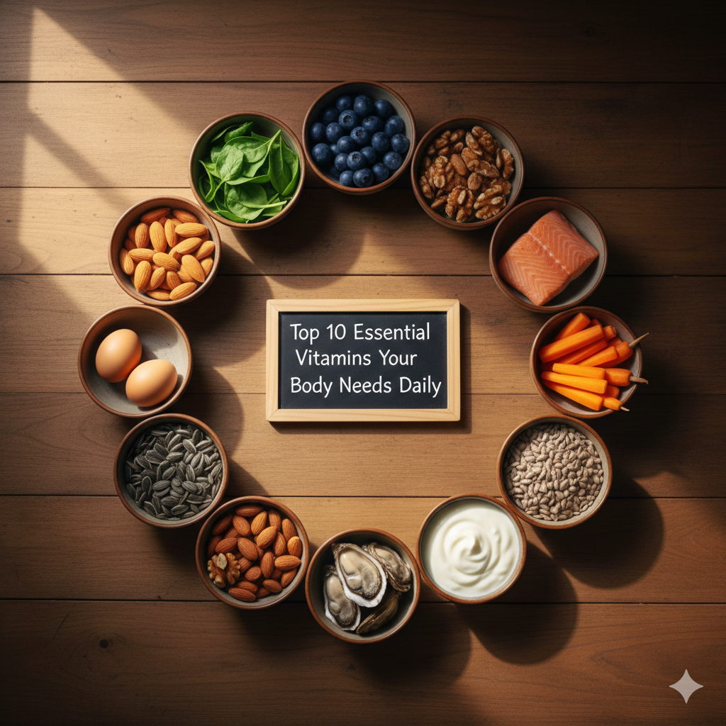 Top 10 Essential Vitamins Your Body Needs Every Day (and Where to Get Them)