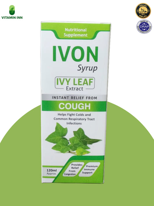 Ivon Syrup – Ivy Leaf Extract for Cough & Cold Relief (120ml)